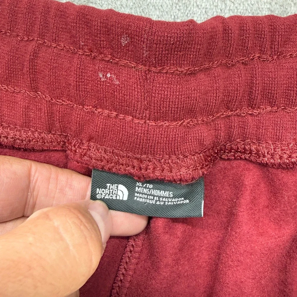 The North Face Joggers Mens XL Burgundy Red Fleece Sweatpants Casual Sunday